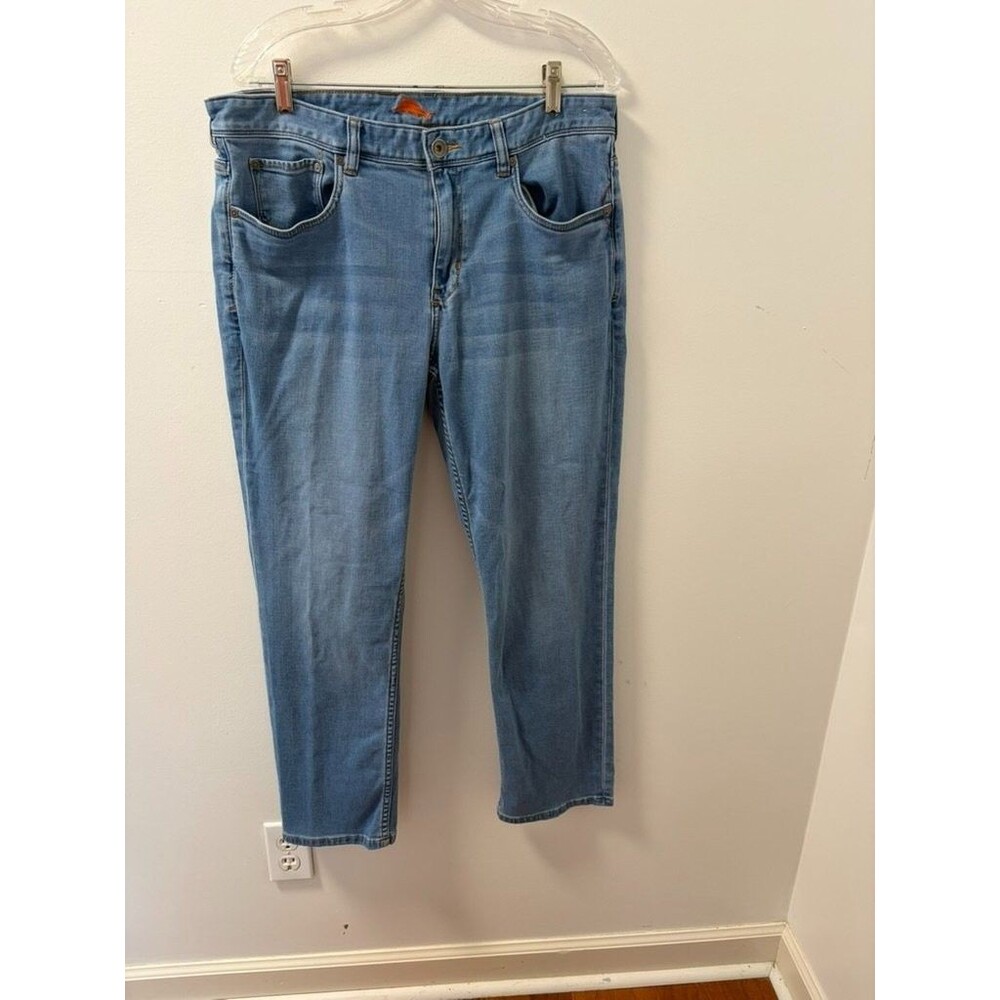 Tommy Bahama Denim Jeans Mens 35x30 Light Wash Straight Leg Cotton Blend EU 35